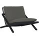 Bari Charcoal / Gracebay Grey Outdoor Lounge Chair